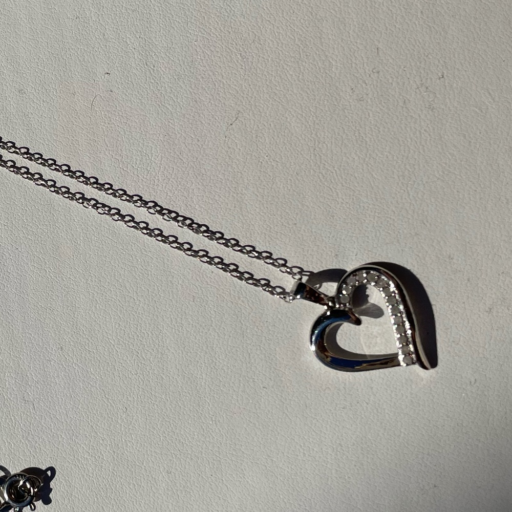 Diamond Heart 18" Pendant Necklace